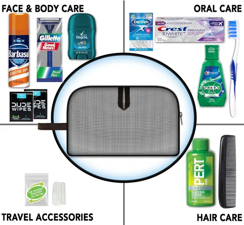 Miniatura 3 de Kits de conveniencia "Man On The Go" Kit de viaje premium de 10 piezas