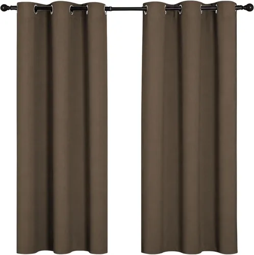 Miniatura 11 de Cortinas opacas para oscurecer la habitación, con aislamiento térmico, cortinas opacas con ojales para puertas y ventanas de poliéster