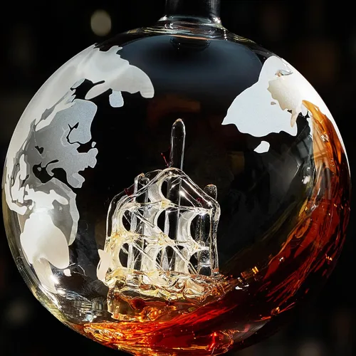 Miniatura 8 de Juego de decantador de whisky con globo giratorio y 2 vasos para whisky grabados - Regalos para hombres, papá, aniversario, cumpleaños, inauguración