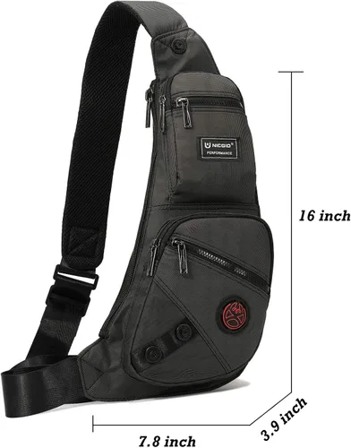 Miniatura 58 de Nicgid Sling Bag - Mochila bandolera para hombre), LYSB01NH075BJ-SPRTSEQIP