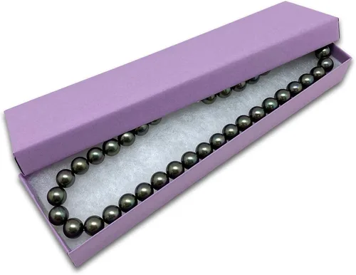 Miniatura 10 de TheDisplayGuys - Paquete de 100 cajas de cartón rellenas de algodón #10 para joyas, color morado lavanda (1.9 x 1.3 x 0.7 pulgadas), para envío