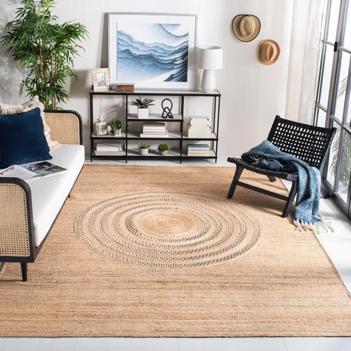 Miniatura 9 de SAFAVIEH Natural Fiber Collection - Alfombra de pasillo de 2 pies 6 pulgadas x 8 pies, beige, yute bohemio hecho a mano, ideal para zonas de alto