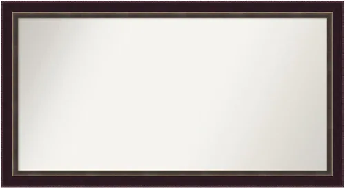 Miniatura 297 de Amanti Art Espejo de baño de bronce para sobre el fregadero, 24 x 24 pulgadas, espejo cuadrado de bronce Lara para tocador, marco de madera