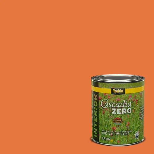 Miniatura 299 de Rodda Paint CASCADIA ZERO - Pintura plana e imprimación para interiores en uno, cuarto de galón, crema de ballet
