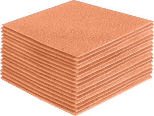 Miniatura 62 de FabricLA Hojas de fieltro acrílico para manualidades, cuadrados de fieltro precortados suaves de 4 x 4 pulgadas (3.9 in x 3.9 in), utiliza hojas