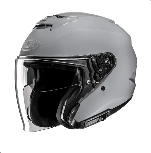Miniatura 7 de HJC i31 Casco de motocicleta de cara abierta, aprobado por DOT (negro semi plano, XXL)
