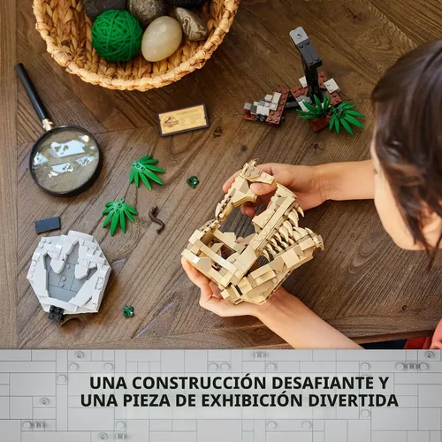 Miniatura 5 de LEGO Jurassic World Fósiles de Dinosaurios: Cráneo de T Rex - Juguete de Construcción de Dinosaurio para Niños y Niñas, Edades 9+ Años - Regalo