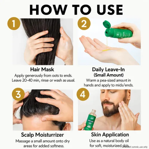 Miniatura 5 de Aceite de batana, promueve el crecimiento del cabello, 100% puro y natural, 4 onzas, crudo, espesa, fortalece, hidrata y suaviza, anti-pérdida