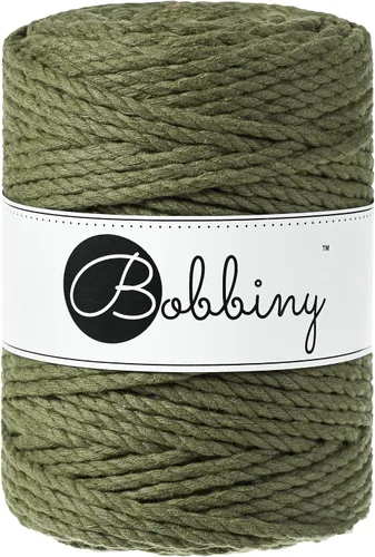Miniatura 10 de Bobbiny Cordón de macramé XXL de 0.197 in y 3 capas (aguamarina), 108 yds/330 pies (100% algodón reciclado)