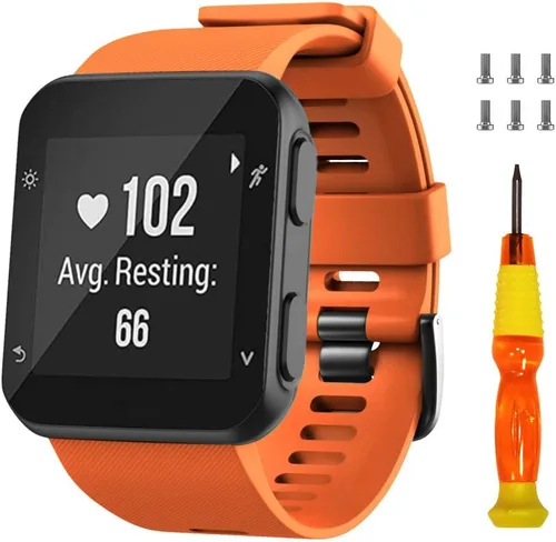 Miniatura 7 de NotoCity Correa de reloj de repuesto de silicona suave para Garmin Forerunner 35, compatible con Forerunner 35 Smartwatch