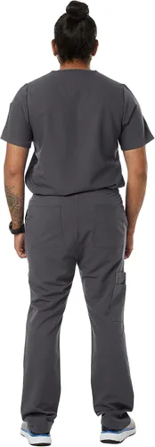 Miniatura 2 de Wynd - Pantalón cargo para hombre, cintura elástica y cordón, ideal para profesionales médicos