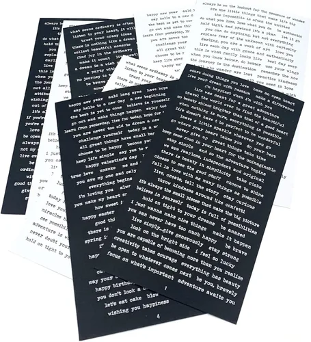 TIYPKE 8 hojas de calcomanías de citas para diario, calcomanías vintage para álbumes de recortes para diarios de viñetas, suministros de diario,