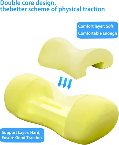 Miniatura 2 de Bespilow Almohada de apoyo para el cuello, dispositivo de tracción cervical para alivio del dolor de cuello y terapia muscular, almohada de espuma 1