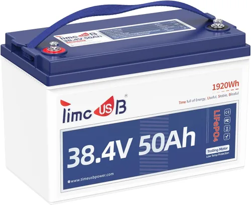Miniatura 10 de Timeusb Batería LiFePO4 de 12 V 100 Ah, batería de litio Group31 integrada 100 A BMS, 15000+ baterías de fosfato de hierro y litio de ciclos