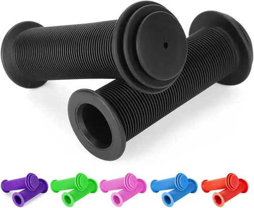 Empuñaduras de bicicleta para niños, empuñaduras de manillar de bicicleta de 4.134 in con patrón de hongos para bicicletas, bicicletas de equilibrio