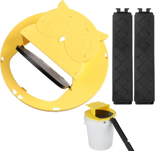 Mouse Rat Trap Bucket,5 Gallon Mouses Rat Traps Indoor for Home,Reusable Mouse Catching Tool-Owl Style, Bucket Lid Rat Traps Indoor Outdoor[5 Gallon