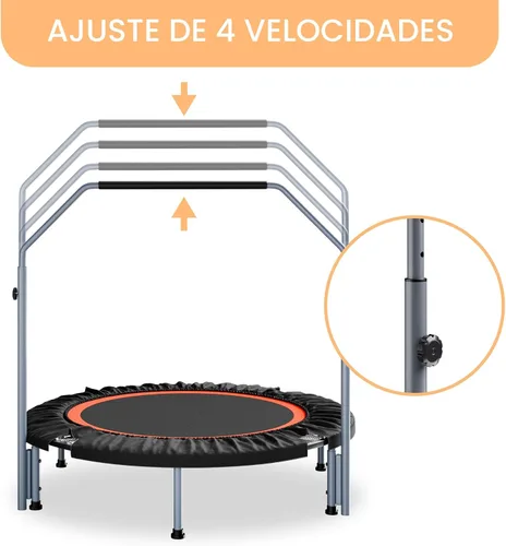 Miniatura 2 de ALTLER Mini Rebotador de Fitness Plegable de 40"/48" con Mango de Espuma Ajustable, Carga Máxima de 330/440 lbs, Rebotador de Ejercicio