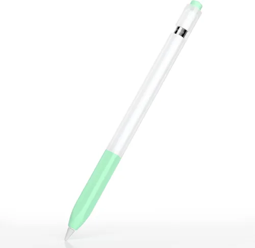 Miniatura 13 de Compatible con Apple Pencil de 1ª generación, funda de silicona antideslizante, [con 10 fundas de punta de silicona] para Apple Pencil de 1ª Negro