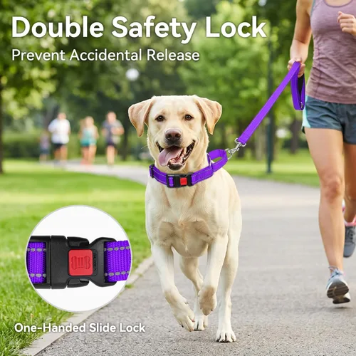 Miniatura 3 de Joytale Collar Martingale para perros, reflectante resistente para mayor seguridad, hebilla de liberación rápida, collares de nailon ajustables