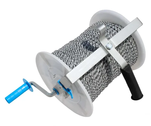 Miniatura 10 de Valla eléctrica Mega 3:1 Geared Reel Prewound 2296ft 6 Strands Polywire PK1