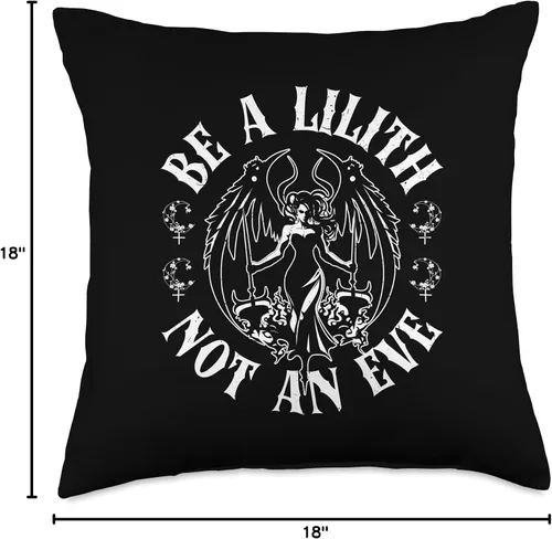 Miniatura 4 de Lilith Demon Design Lilith Demon Gothic Mythology Folklore Satanic Dark Ocultit - Almohada de 16 x 16 pulgadas, multicolor