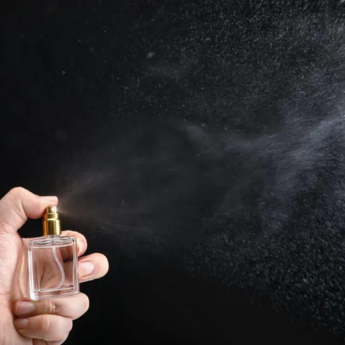 Miniatura 3 de YU FENG 12 unidades de botellas de spray de perfume transparentes de 15 ml, botellas de vidrio con rociador de niebla fina, botellas de spray vacías