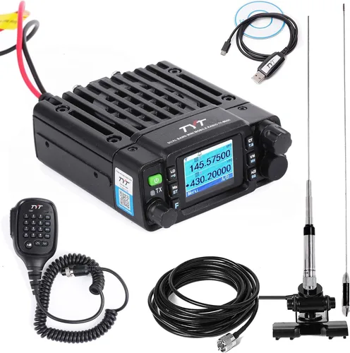 Miniatura 8 de TYT TH-8600 Mini 25 Watt Dual Band Amateur Radio Base W/Magnetic Base Antenna, IP67 Waterproof Radio VHF: 144-148mhz (2m) UHF:420-450mhz (70cm) Car