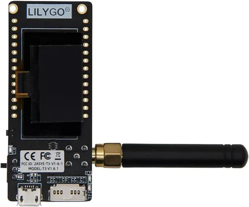 LILYGO LoRa32 433Mhz ESP32 Placa de Desarrollo OLED 0.96 Pulgadas Tarjeta SD BLE WiFi Módulo TTGO