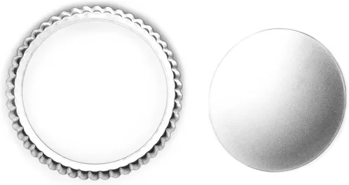Miniatura 3 de Fox Run Sartén redonda para tarta/quiche con fondo extraíble, acero estañado, 8 pulgadas