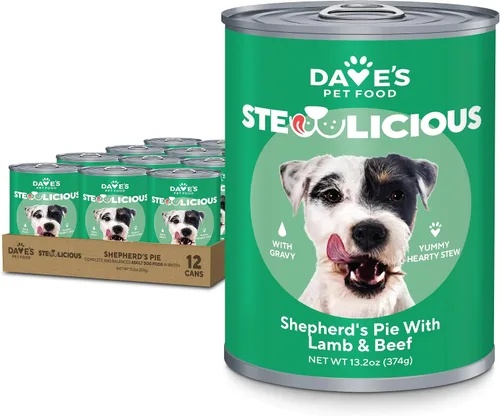 Miniatura 11 de Dave's Pet Food Stewlicious - Alimento húmedo para perros sin granos (pollo y verduras en salsa), fabricado en Estados Unidos naturalmente