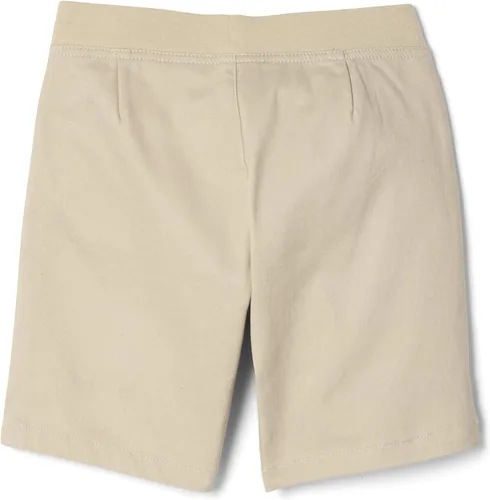 Miniatura 3 de French Toast Pantalones cortos de sarga elástica con lazo frontal para niñas con cintura de punto