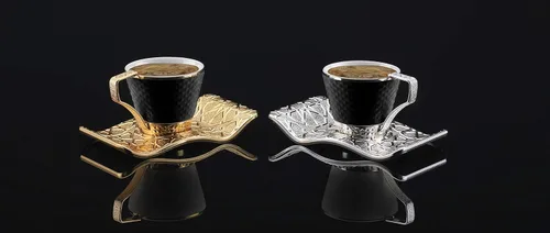 Miniatura 5 de DEMMEX Juego de tazas de café y café expreso bosnio griego turco para 6 – 18 piezas, tazas demitasse de porcelana (2.6 onzas/2.7 fl oz) con soportes