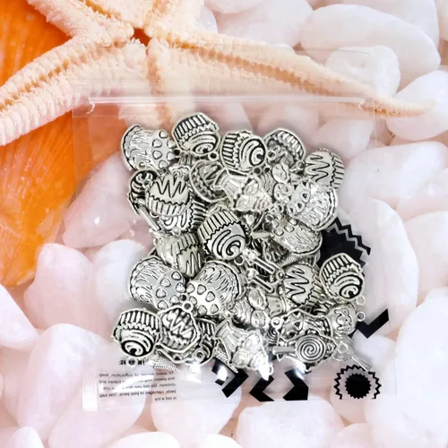 Miniatura 7 de Honbay 70 dijes de aleación para tartas, piruletas, helados, magdalenas, alimentos, colgantes para aretes, pulseras, collares, joyería (7 estilos)