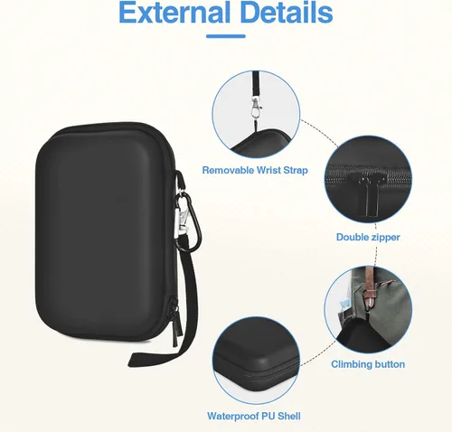 Miniatura 3 de EMART Funda para cámara digital, bolsa pequeña para cámara (tamaño de cámara <6 x 4 x 0.9 pulgadas) para VAHOIALD FHD 1080P/KODAK PIXPRO
