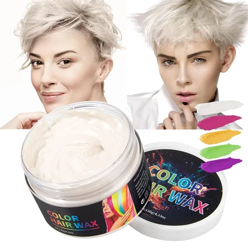 Miniatura 14 de USLZ03 - Cera temporal de color para el cabello, 4.23 onzas, tinte temporal para el cabello, crema de barro para hombres y mujeres, elegante cera