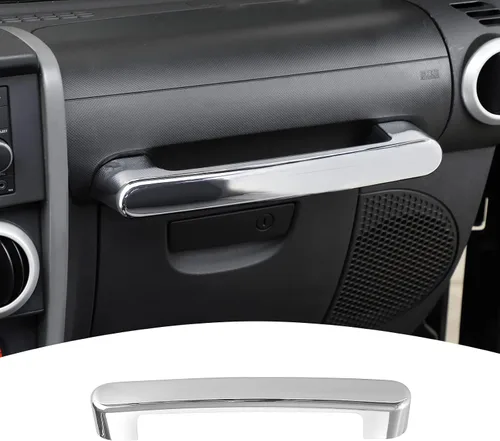 Miniatura 9 de Cubierta de Marco de Agarre del Asiento del Pasajero para Jeep Wrangler JK JKU 2007-2010 (Fibra de Carbono)