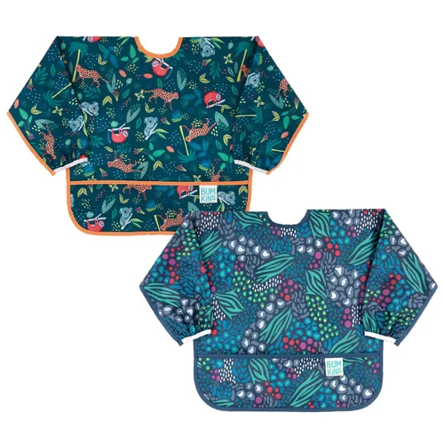 Miniatura 19 de Bumkins impermeable Manga babero, 6-24 meses, Cacti Verde cactus