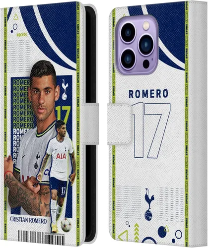 Miniatura 60 de Head Case Designs Officially Licensed Tottenham Hotspur F.C. Cristian Romero 2022/23 First Team Leather Wallet Case Compatible with Apple iPhone 11