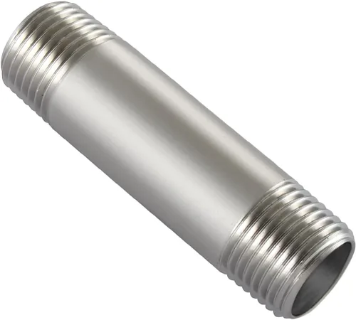 Miniatura 8 de Beduan Accesorios de tubería de acero inoxidable, 1" NPT x 1" NPT rosca macho, niple de 2" de longitud para tubería fundida