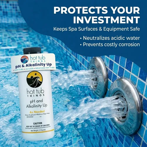 Miniatura 3 de Hot Tub Things Aumento de pH y alcalinidad para bañera de hidromasaje, choque de piscina, aumento de alcalinidad, aumento de pH y refuerzo alcalino