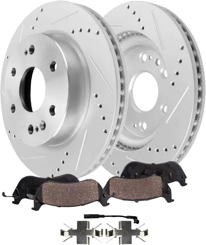 Miniatura 11 de Detroit Axle - Kit de freno delantero para Chevrolet Trailblazer GMC Envoy Buick Rainier Isuzu Ascender Olds Bravada Saab 9-7X, repuesto