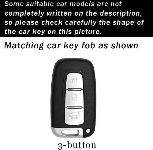 Miniatura 2 de ontto Funda para llave de coche con llavero compatible con Hyundai llavero duradero para Elantra GT Genesis Genesis Coupe Sonata Veloster Beige