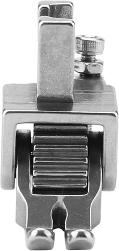Miniatura 5 de Oumefar Prensatelas ajustables con ruedas para máquina de coser Pie de rodillo para cuero Tela gruesa de tela de acero inoxidable Pies prensatelas