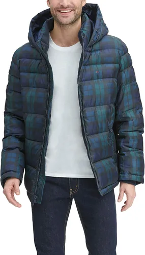 Miniatura 3 de Tommy Hilfiger Men's Hooded Puffer Jacket (Standard and Big & Tall)