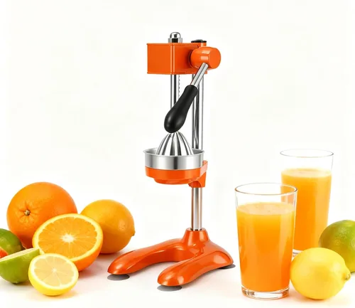 Miniatura 10 de Exprimidor de frutas prensado a mano, exprimidor de cítricos de hierro fundido, con molde de cabeza plana y molde de cabeza puntiaguda para Negro