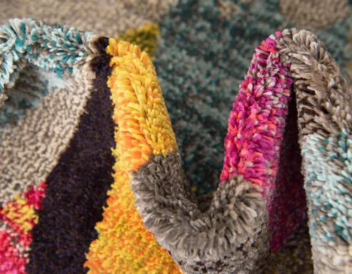 Miniatura 7 de Unique Loom Sedona Collection Southwestern, envejecida, sobreteñida, moderna, tribal, alfombra de área abstracta, 2 pies 2 pulgadas x 6 pies 7