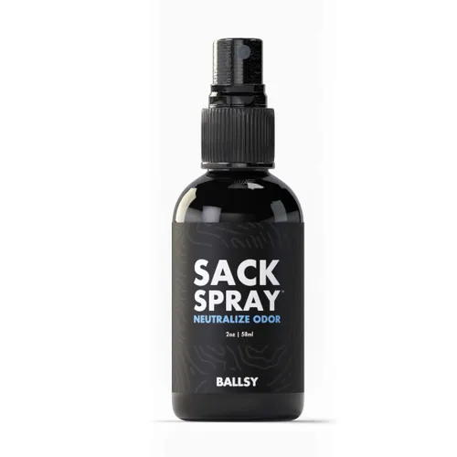 Ballsy Spray corporal e ingle, desodorante para hombres, neutraliza el olor y la irritación de la piel con extractos de árbol de té y aloe vera,