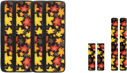 Miniatura 24 de DISNIMO Fundas para manija de puerta de refrigerador con calabaza otoñal, 8 piezas Kithchen para nevera, microondas, horno, lavavajillas, protector