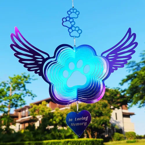 Miniatura 20 de DJUAN Giradiscos de Acero Inoxidable Reflectantes para Jardín al Aire Libre, Giradiscos de Viento Brillantes Dispositivos para Aves que Disuaden a