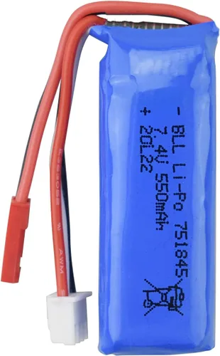 Miniatura 4 de sea jump Batería de litio de 7.4V 550mAh para wltoys K969 K979 K989 K999 P929 P939 284131 Accesorios de coche RC de alta velocidad Batería de litio
